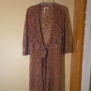 Susan Lawrence Multicolor Knit Cardigan